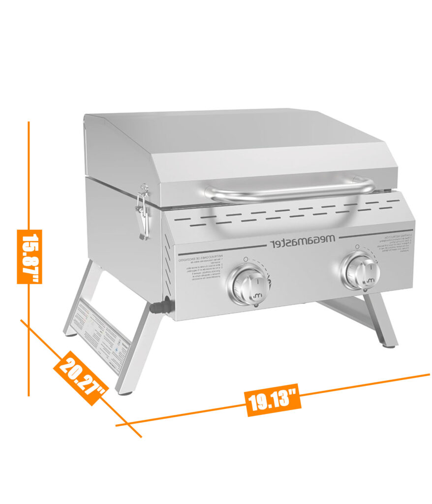 Megamaster 2-Burner Portable Gas Grill