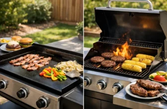 Flat Top vs Gas Grill for Your Backyard Cooking