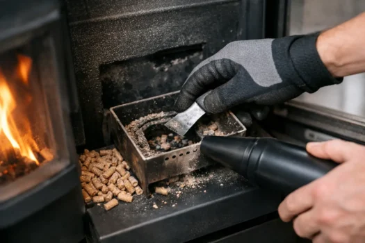 How to Clean a Pellet Fire Pot Without Problems